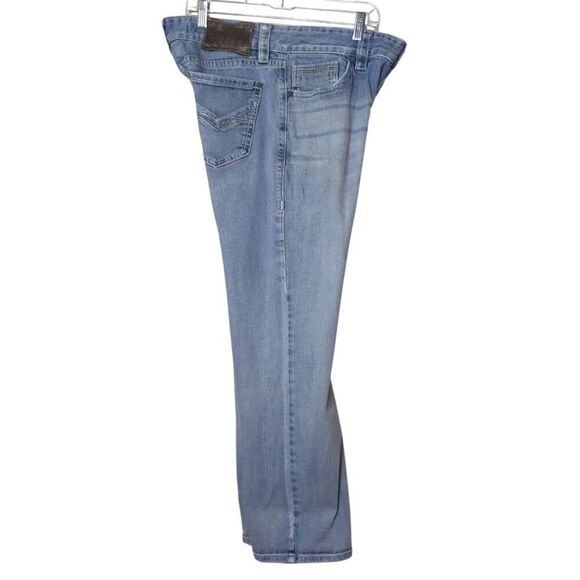 Rock & Roll Mens Denim Bootcut 33x39 Blue Jeans Double Barrel Cowboy Regular - Picture 2 of 8